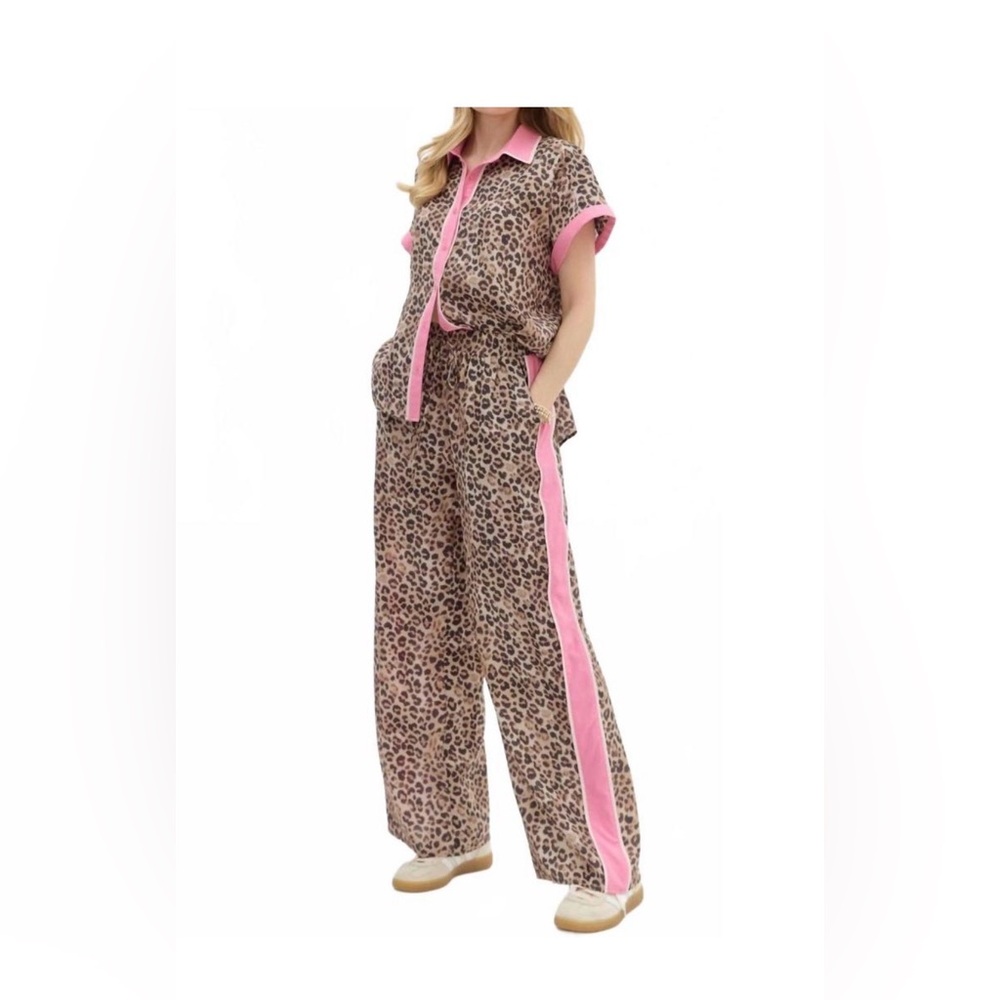 NEW ENTRO City Walk pants in leopard/pink! SZ Large